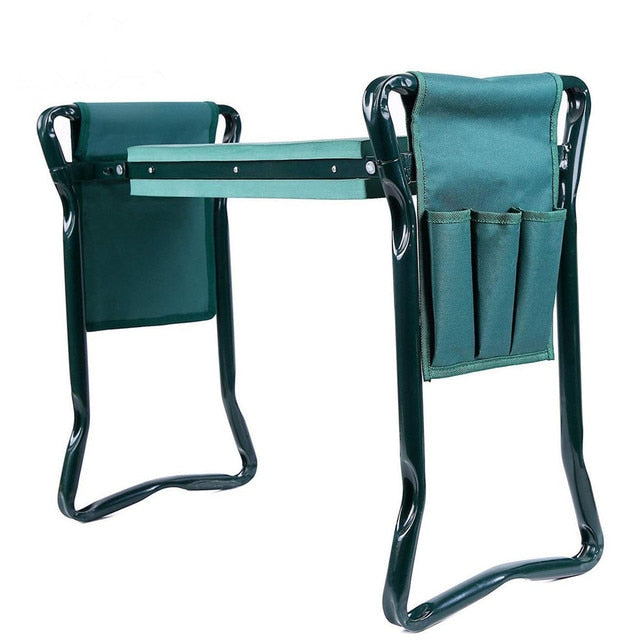 Folding Chair, Tool Bag, and Kneeler for the Garden