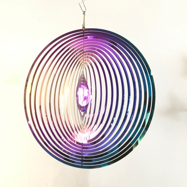 3D Round Rotating Wind Spinner